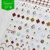 Tomoni pegatinas delgadas y resistentes para arte de uñas amor Rao cooperación 5D pegatinas lindas para uñas otoño onda arte de uñas joyería al por mayor