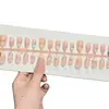 Pegatinas de Uñas de Verano Más Vendidas en Tiktok con Lazos de Dibujos Animados y Pedrería Pequeña, Estilo Lindo y Fresco, Iluminan las Uñas