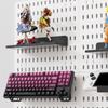 Acessórios para Painel Perfurado Exposição de Parede DIY Sem Furos Armazenamento E-Sports Divisória para Figuras Suporte de Exibição para Mouse Teclado Headset