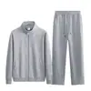 2026 Nueva Chaqueta con Cuello Alto para Hombre y Mujer Chaqueta Deportiva de Primavera y Otoño Chaqueta Cardigan con Cuello Alto Conjunto de Pantalones Rectos