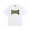 Camiseta de Manga Corta Stus de Alta Calidad Transfronteriza Letra Correcta Pesada Versión Alta Marca de Moda Americana Pareja Hombres y Mujeres
