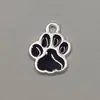 Huella de Pata de Gato Linda Accesorios para Joyería DIY Accesorios de Goteo de Aceite Accesorios para Pendientes Collar Pulsera Colgante para Teléfono Móvil