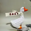 Artesanato em Madeira, Pato Seguro e Feliz, Ganso de Brinquedo DIY Feito à Mão, Presente de Aniversário para Namorada, Vamos Lá Pato