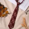 Corbata Jk Cuadros Rojos Decoración de Graduación Femenina Estilo Universitario Estudiante Corbata de Moño Infantil Gratis Camisa Camisa