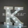 Lámpara de Letra Inglesa de Madera Blanca LED Combinación Lámpara de Mesa Europea y Americana Creativa LED Pared
