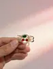 Pinza para el Cabello de Cereza Estilo Coreano para Mujer, Lindo Clip para Flequillo Lateral, Pinza Realista de Garra de Fruta, Accesorio para el Cabello con Diseño Único