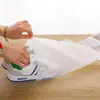 Bolsa de Armazenamento à Prova de Poeira para Sapatos de Viagem, Bolsa Branca de Tecido Não Tecido com Cordão, Grande Capacidade para Uso Doméstico, Bolsa Antiamarelamento para Sapatos Brancos