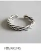 Anillo de Plata de Ley S925 Estilo Coreano Ins Diseño Personalizado Retro Desgastado Anillo de Articulación de Plata para Mujer Anillo de Dedo