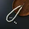 Colar Pulseira Pérola Brilhante Infantil Conjunto para Crianças Uso Diário Atmosfera para Fotos de Bebê Joias de Princesa