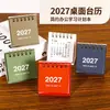 Novo Calendário de Mesa Estilo Ins 2027 Criativo Calendário Mini de Check-in de Alto Padrão Ornamento de Escritório Pequeno Presente