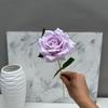 Lã Cacheada Rosa Única Grande de Canto Flor de Casamento Mar Popular Rosa de Cabeça Única Comércio Exterior Flor Artificial Atacado