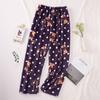 Pantalones de Pijama de Franela para Mujer de Otoño e Invierno, Pantalones para el Hogar de Forro Polar Coral, Envío Directo de Una Pieza, Ropa para el Hogar Cálida y Dulce