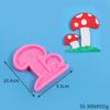Molde de silicone para assar com fondant de cogumelo decoração de bolo molde de chocolate tridimensional cola de creme patch de resina Novo
