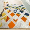Alfombra de estilo nórdico para sala de estar, mesa de centro sencilla, sofá, dormitorio, alfombra de cobertura total, alfombra de mesita de noche, alfombra de área grande para uso doméstico
