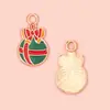 Pingentes de Lote Misto Mais Vendidos, Pulseiras Esmaltadas de Animais, Acessórios, Pingentes de Chaveiro Temáticos de Natal, Atacado