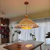 Lámpara de araña de ratán estilo Wabi-Sabi francés, luz principal retro para sala de estar, dormitorio, comedor, casa de huéspedes, sala de té, iluminación ambiental floral