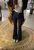 Super Adelgazante Piernas Corte Especial Optimiza la Forma de las Piernas Jeans Micro Acampanados Lavados Cintura Alta Pantalones Casuales Mujer