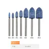 Muela de corindón azul transfronteriza, cabezal pulidor para pulido de metales y pulido de jade, 100 piezas