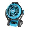 Ventilador elétrico 12 polegadas AC/DC universal para camping pesca ventilador elétrico de lítio com luz LED ferramentas elétricas sem fio transfronteiriças