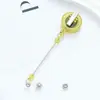 Clipe Rotativo Retrátil Fivela de Puxar Fácil Chaveiro de Contas DIY Fivela Retrátil Crachá de Enfermeira Cartão de Identidade Fivela de Cordão Retrátil de Puxar Fácil