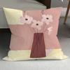 Funda de almohada con combinación de girasoles, estilo ins, cojín decorativo, almohada nórdica para sofá, almohada para el respaldo de la cama.