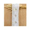 Encaje de Algodón Peinado, Bordado Soluble en Agua, Lazo de Código de Barras, Accesorios para Ropa Infantil, Bordado Hueco, Encaje de Hilo de Algodón