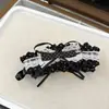 Clip de Banana de Encaje de Lunares de Encaje Estilo Coreano Nuevo Pasador para Cola de Caballo Alta Accesorio para el Cabello Clip para el Cabello