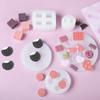 Faça você mesmo Bolo com Calda Cremosa Decoração de Vela de Biscoito Molde de Silicone Recheio de Chocolate Molde Barra de Wafer