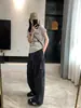Pantalones Cargo de Bolsillo Grande con Cordón para Exteriores 2026 Verano Delgados Holgados Pierna Ancha Casual Jogger H052904
