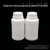 Garrafa Plástica 250ml Branco Leitoso com Tampa Antifurto Garrafa Amostra Garrafa Sólida 250g Frasco para Sub-Envase