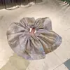 Elástico de Cabelo Cetim Pérola para Mulheres, Prendedor de Rabo de Cavalo Suave, Estilo Levemente Luxuoso, Versátil, Suave com o Cabelo