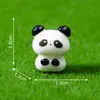 Mini Figura Linda de Panda Pequeño para Paisajismo en Miniatura, Accesorio de Decoración para Jardín DIY, Mini Adorno