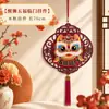 Colgante festivo del Festival de Primavera con carácter de fortuna calado, borla de calabaza de doble pez para colgar, venta al por mayor de decoraciones de Año Nuevo para casas nuevas y centros comerciales