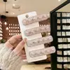 Presilha de Cabelo BB Clip Pérola Suave Estilo Francês, Grampo de Cabelo Strass Estilo Coreano, Presilha Lateral Rosa de Alto Padrão para Franja