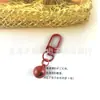 Cor de tinta eletrostática corrente de porta chaveiro acessórios de metal joias artesanais DIY gancho para bolsa gancho gancho pendurar sino pequeno DIY