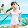 Roupa de banho infantil para meninas, manga comprida, primavera e verão 2024, roupa de banho para meninas, roupa de banho para crianças grandes, roupa de banho de primavera quente, treinamento profissional