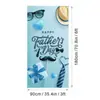 Capa de Porta Dia dos Pais Transfronteiriça Festa de Feriado Tecido para Pendurar na Porta Interno e Externo Bandeira Banner Vertical Banner de Porta com Foto Personalizada