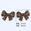 Nuevos Pendientes Redondos con Estampado de Leopardo Marrón Maillard para Otoño e Invierno Pendientes Geométricos de Círculo Corazón Pendientes de Felpa de Alta Gama
