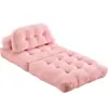 Sofá Perezoso para Dormir y Recostarse, Sofá Individual para Habitación de Alquiler, Sofá Comprimido, Sala de Estar, Apartamento Pequeño, Sofá de Tela para el Hogar