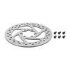 Disco de freno de seis orificios de 145 mm para patinete eléctrico, bicicleta, dispositivo de freno, pastilla de freno con tornillos