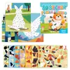 Puzzle de Figuras 3D con Pegatinas para Niños Transfronterizo Animal Coche Cognitivo Juego de Entrenamiento de Concentración con Puzzle de Pegatinas DIY