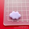 Nuevos accesorios de resina de siete colores nubes blancas diy hechos a mano horquilla pegamento crema funda para teléfono accesorios de resina al por mayor