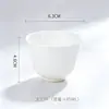 Taza de Agua de Cerámica Blanca Pura Creativa sin Asa al por Mayor Taza de Café para el Hogar Taza de Té de Hotel Souvenir con Logo Personalizado