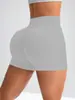Pantalones Cortos de Yoga Sin Costuras Multicolores Transfronterizos para Cadera Color Durazno Fitness Abdominal Correr Pantalones Cortos de Yoga para Mujer