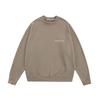 Esenciales Hhh Fog Estampado de Velour de Doble Línea Silicona en Relieve Sudadera Unisex de Peso Pesado Cuello Redondo Otoño e Invierno Moderna