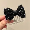 Nuevo peine anti-deslizante estilo coreano con un delicado lazo de mariposa, diseñado para mujeres, creando un peinado alto elegante, y con un elegante pasador lateral y accesorio para el cabello