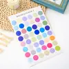 Internet Celebrity ins Creative Small Fresh Girl's Heart Super Cute Color Polka Dot Sticker Morandi Color Sticker Hand Account Sticker