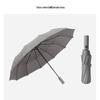 Guarda-chuva Dobrável Automático de Negócios com 12 Ossos, Logotipo Impresso, Estrutura Reforçada Resistente ao Vento, Protetor Solar de Vinil, Para Chuva ou Sol