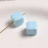 Estilo Ins Japonés Cuadrado Acrílico Impreso Cuadros Perforados Cuentas DIY Cadena de Teléfono Móvil Llavero Colgante Accesorios