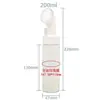 Em estoque de limpeza de silicone escova cabeça mousse garrafa pet Limpeza Espuma garrafa 100/120ml limpador facial garrafa de espuma